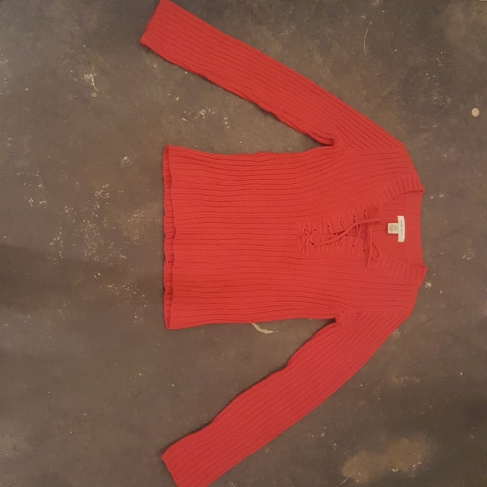 Nine west red sweater